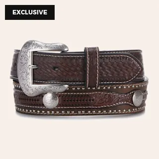 Concho Weave Western Belt